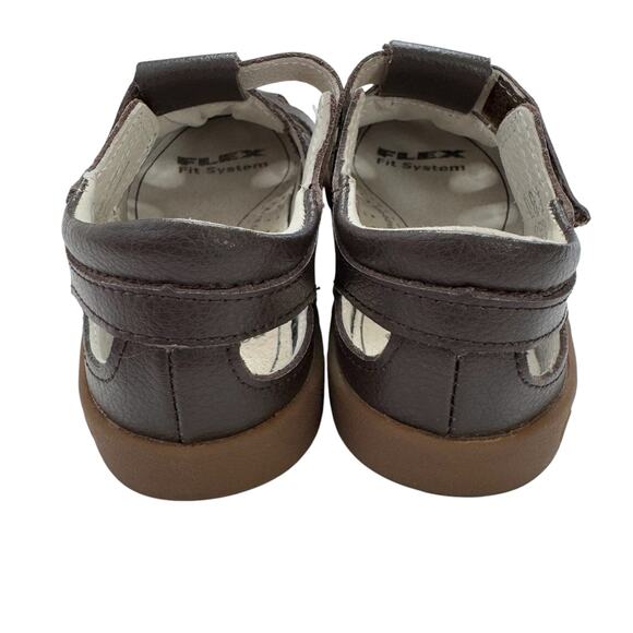 PEDIPED Flex Mark Sandals in Chocolate Size 28 (11-11.5) Sneaker Hybrid Leather - Picture 4 of 7